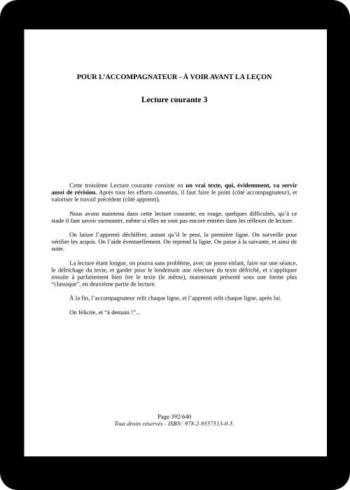 Transition pédagogique leçon 1